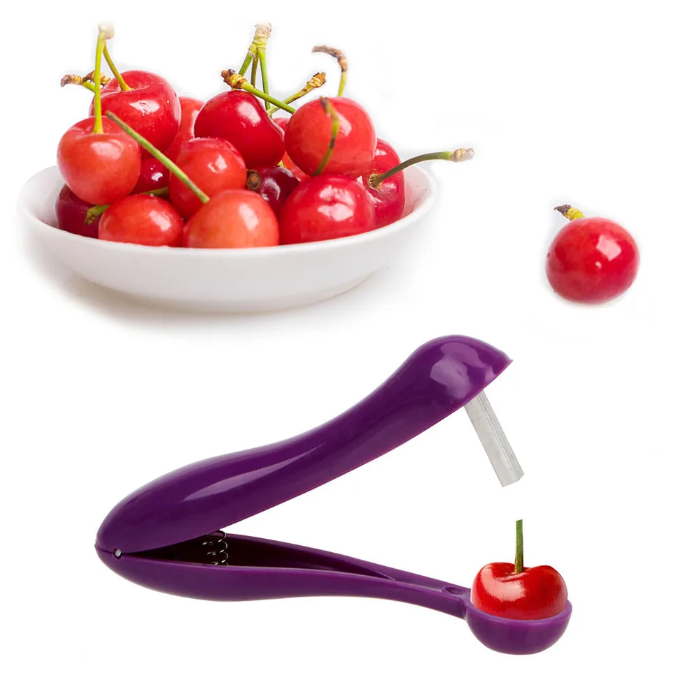 

ANGRLY Kitchen Gadgets Cherry Pitter Easy Core Seed Remover Cherry Tools Fruit Corer Pitter Olive Kitchen Accessories
