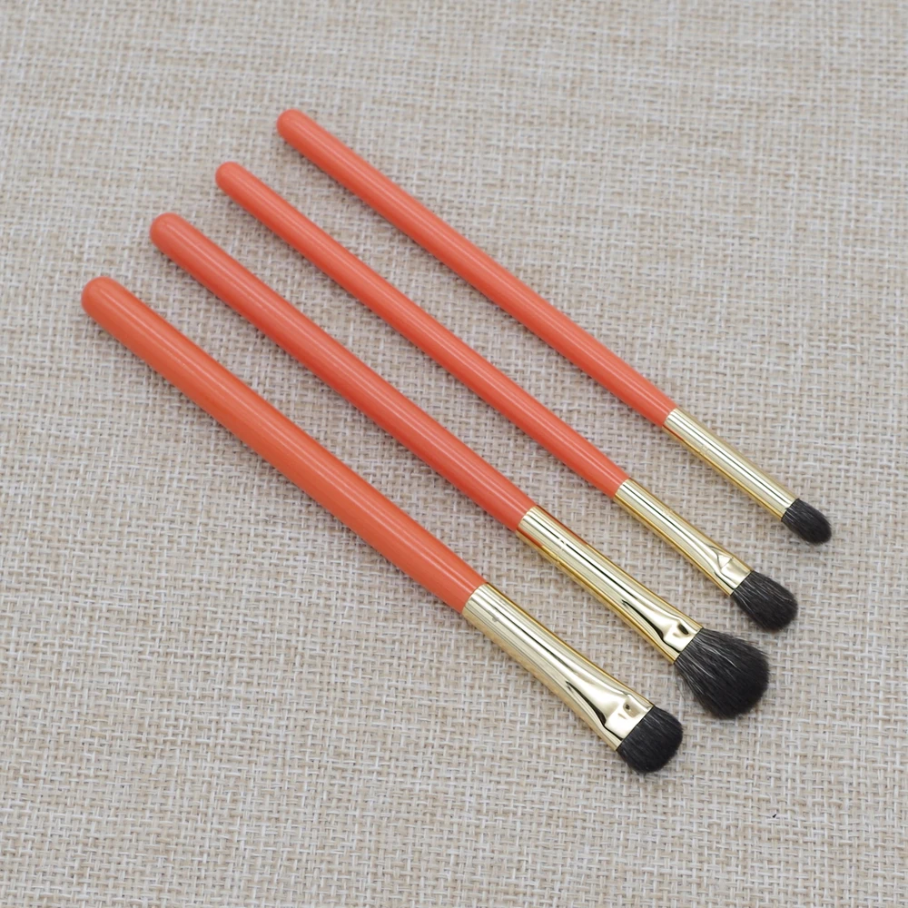 

Professional Makeup Brushes Blue Squirrel Goat Hair Eye Shadow Blending Brush Orange Handle pincel maquiagem Make Up Brush