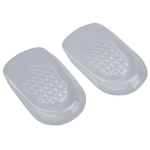 Модный бутик 1 пара силиконовых гелевых чашек для пятки, стельки для обуви, массажный массажер, подушки, вкладыши, подушечки