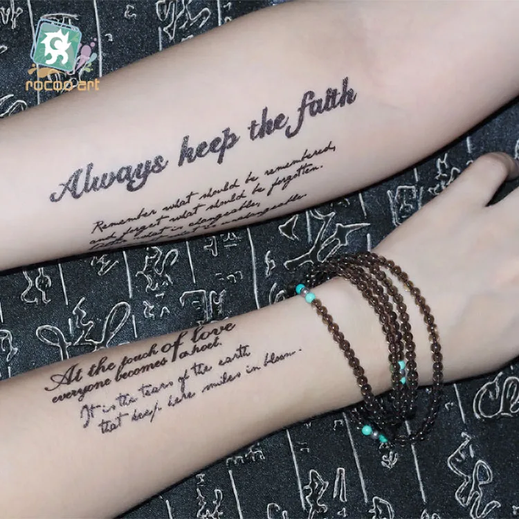 Rocooart Chinese Kungfu Tattoo Sticker Fist Fake Tattoo Body Art Waterproof Temporary Taty Arabic Tatouage English Words Tatuaje Temporary Tattoos Aliexpress