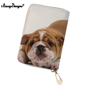 

3D Cute Animal Pug Dog New Solid Color Passport Card Holder Travel Multi Function Portable Card Cover Bag Package ID Tick Folder