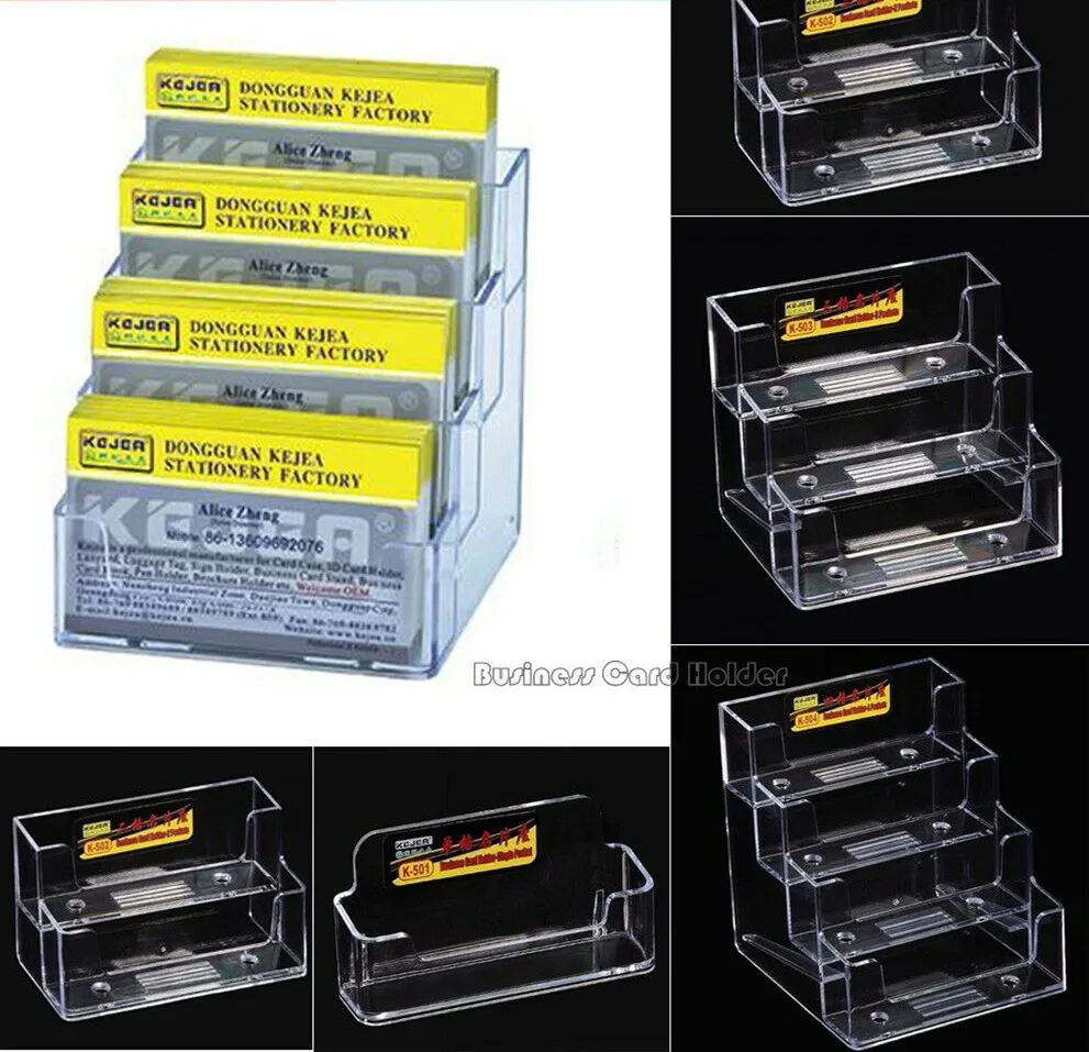 

Business Card Holder / Acrylic Stand / Landscape Business Card /Card Dispenser Business ID Card Desk Stand Desktop Display