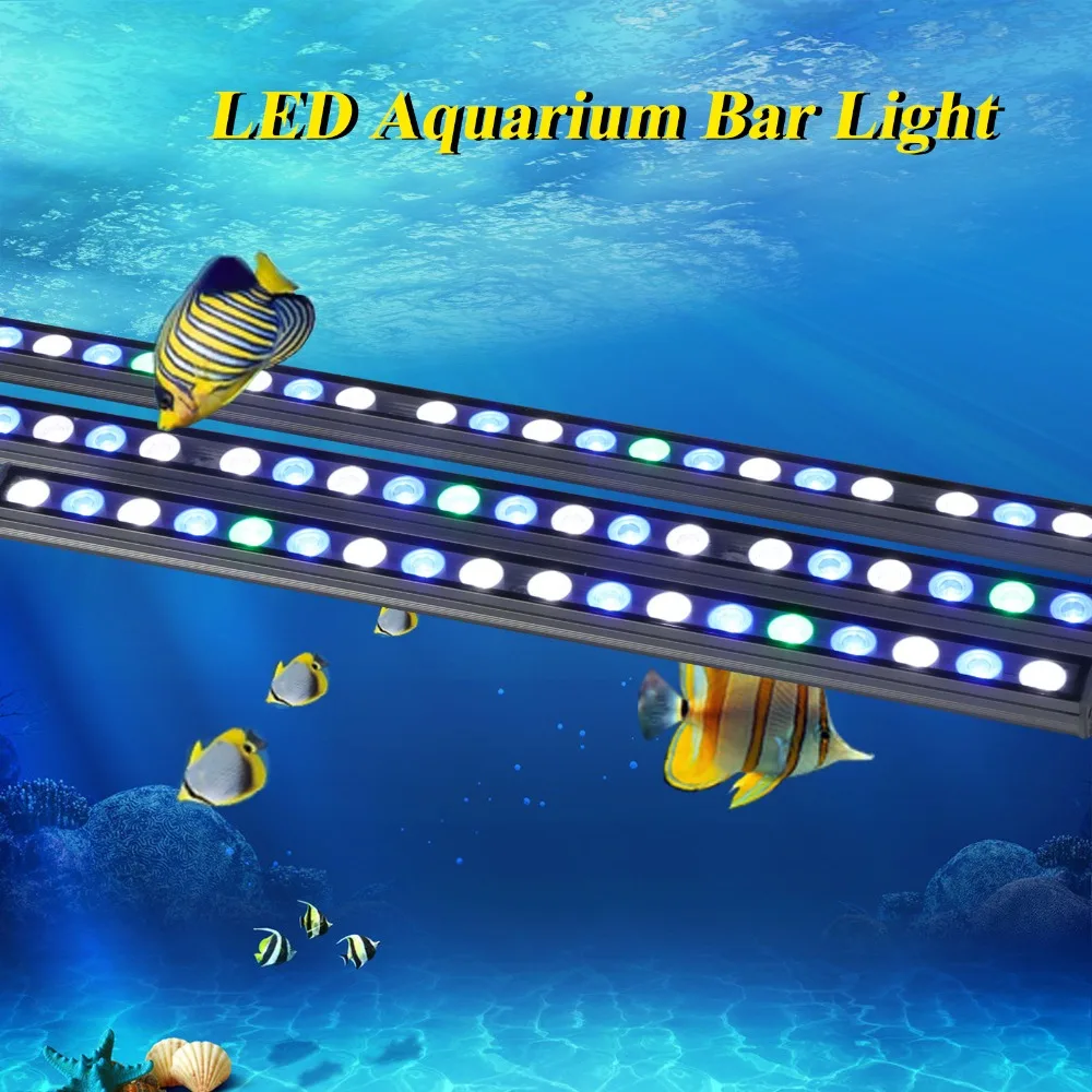 10pcs/lot 54W Waterproof LED aquarium bar light strip lamp for reef led
