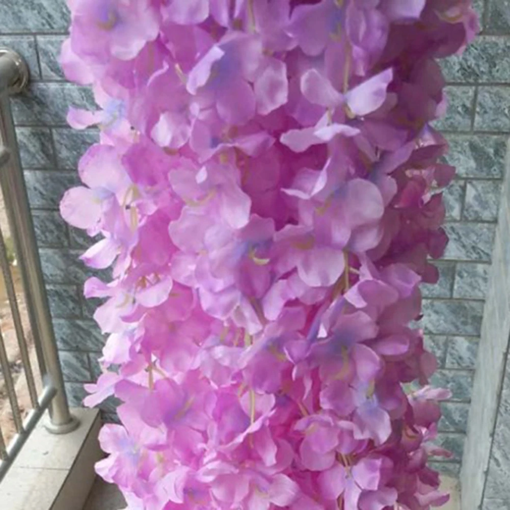 120 см Искусственный цветок глицинии ротанга лоза Свадебные вечерние украшения DIY Горячая Распродажа