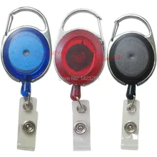 Один набор 32 мм Катушки Выдвижной знак клип ID владельца карты ясно Цвет йо-йо
