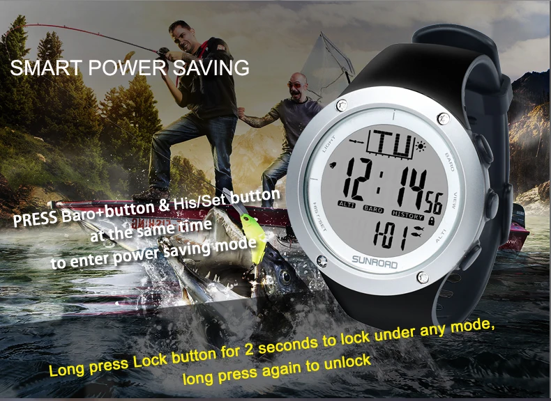 Sunroad FR722 fishing sports watch single description photo EN 02