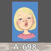 Bevle A-698 Mädchen Wasserdichte Kühle DIY Aufkleber Für Laptop Gepäck Bike Refit Skateboard Auto Graffiti Cartoon Aufkleber