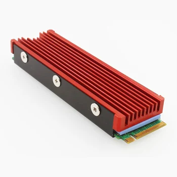 

JEYI Cooling Warship NVME NGFF M.2 2280 Thermal Conductivity Silicon Wafer Cooling Dust-proof Aluminum Sheet Gold Bar