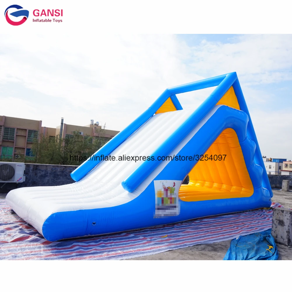 Inflatable Water Park Slide From China 7*4*4M High Quality Air Climbing Mountain With Slides Inflatable Water Sldie