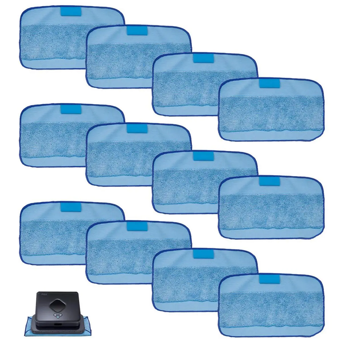 

12Pcs Wet Cloths for Braava Replacement Washable Pro Mopping Cloths for iRobot Braava vacuum cleaner 380t 320 Mint 4200 5200