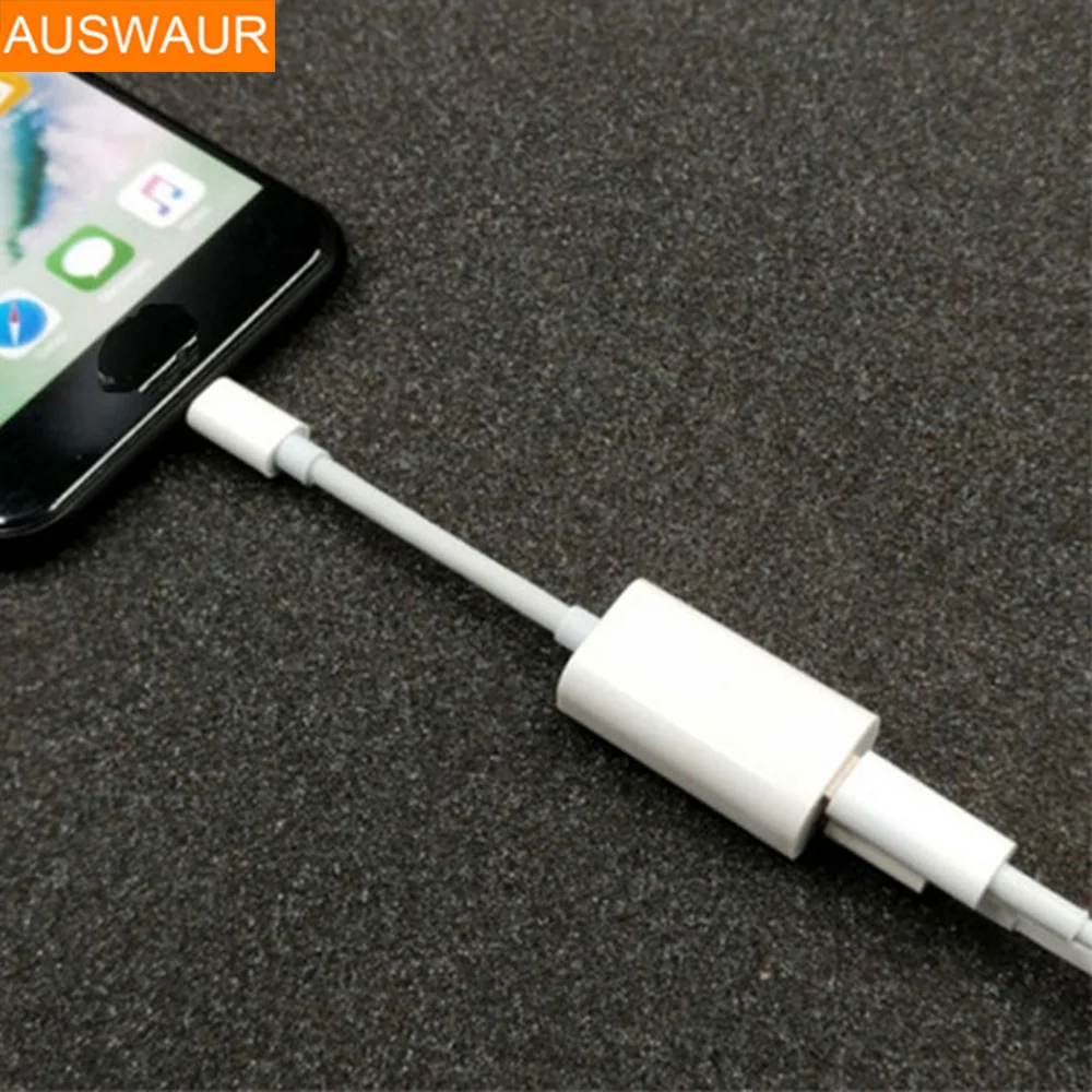 Charge&Audio Earpods Adapter For iPhone X 8 7 7 plus Cable Support