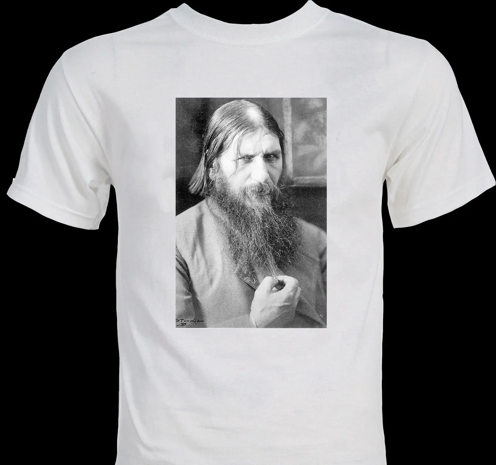 Мужская футболка Rasputin модная с принтом|Футболки| |