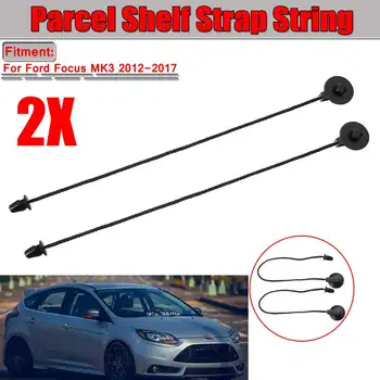 

2pcs Car Rear Trunk Storage Package Tray Tie Strap Parcel Shelf Strap String For Ford For Focus MK3 2012 2013 2014 2015-2017