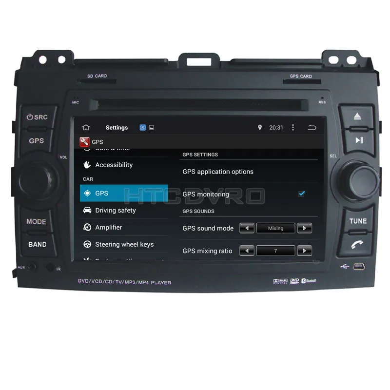 Flash Deal YMODVHT 7inch 4G Octa Core Android 9.0 7.1 Car DVD Player for Toyota Prado 2002-2005 2006 2007 2008 2009 Auto RDS Radio Audio 16