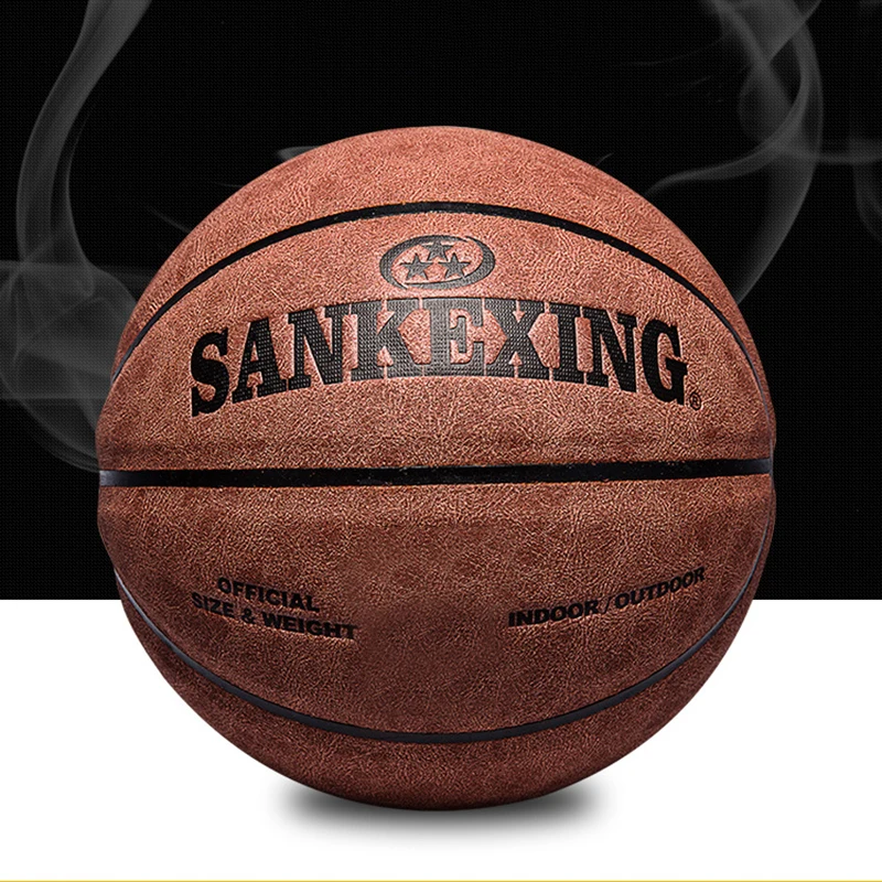 SANKWXING Новое поступление 1* Официальный Размер 7 кожаных баскетбольных мячей мужские баскетбольные мячи