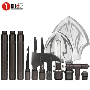 Придерживайтесь DIY Открытый Отдых многофункциональный инструмент-функциональный дом Self защитные палочки прогулки Пеший Туризм аварийного автомобиля инструмент выживания компонент - изображение