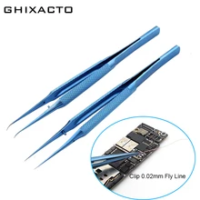 Пинцет из титанового сплава Профессиональный инструмент для технического обслуживания 0,15 мм прецизионный Пинцет для предотвращения оставления отпечатков пальцев основная плата Apple медная проволока