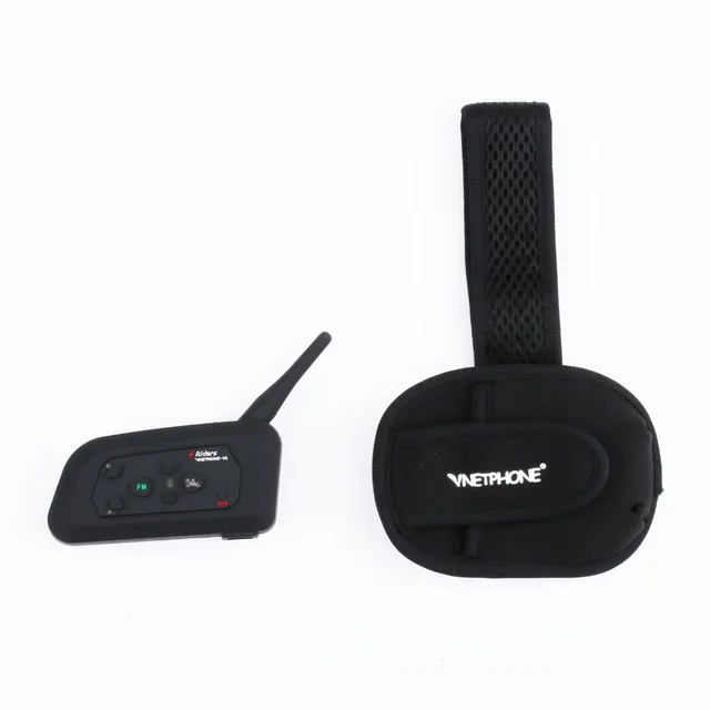 Vnetphone V4C Full Duplex 1200M Football Referee Soccer Earhook Bluetooth Intercom Monaural Earphone Headset Headphone with FM
