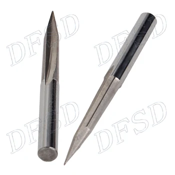 

5pcs Durable 25 Degree 0.6mm CNC Router Bits Flute Straight Slot Sticker For Milling