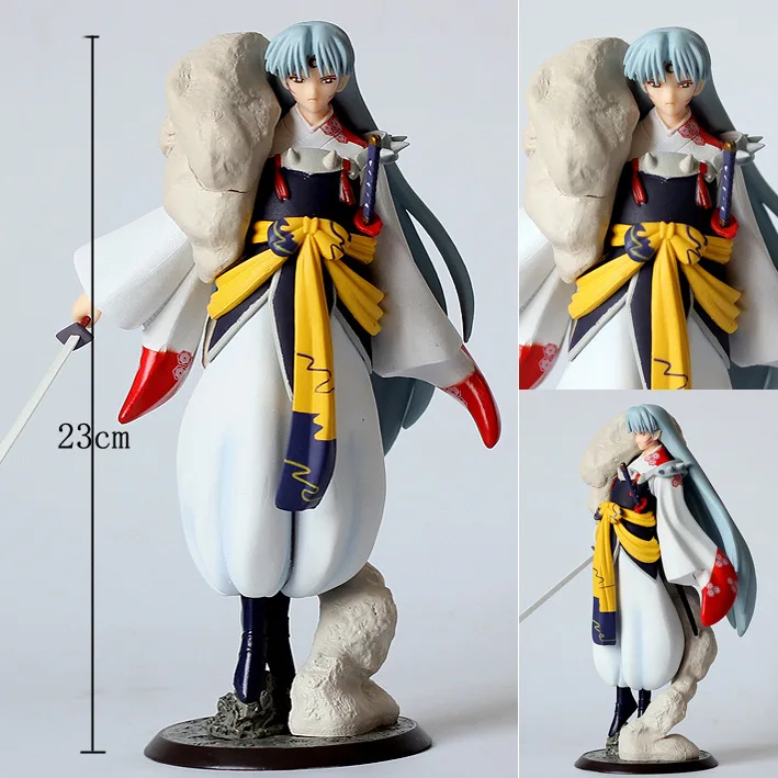 

Anime 23CM Inuyasha Sesshoumaru PVC Figure Collectible Model Toy Doll Gift