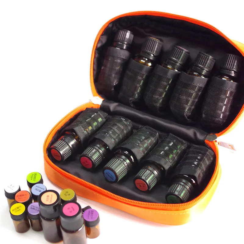 Essential Oil Storage Bag 10 Bottles Carrying Portable Travel Holder
