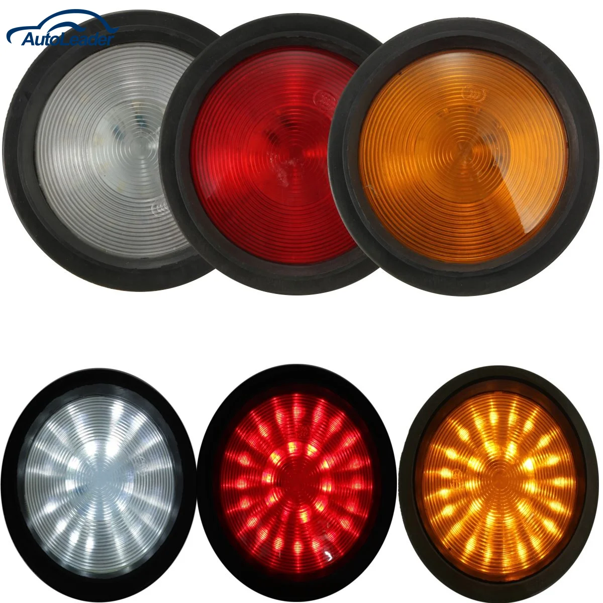 

Audew 1x Circular UTE Truck Trailer Lorry Caravan Stop Rear Tail Indicator Light Lamp