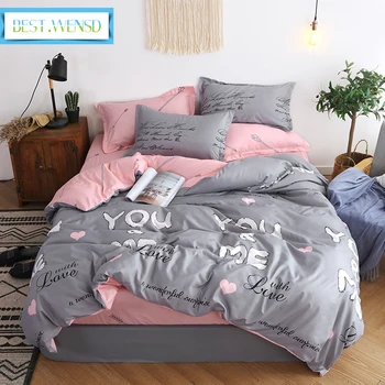 

BEST.WENSD luxury jacquard bedclothes 3d Rose Wedding flat bed linen 100% microfibre bedding set duvet cover housse de couette