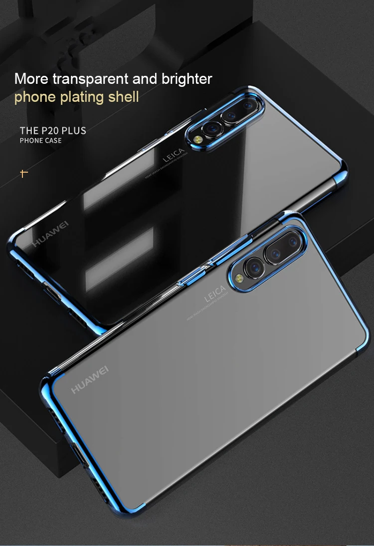 2019 For Huawei P20 Lite Case P20 Pro Mate 9 10 Pro 3D Laser Plating Luxury Brand TPU Soft Clear Cover Capa For Huawei P20 Pro