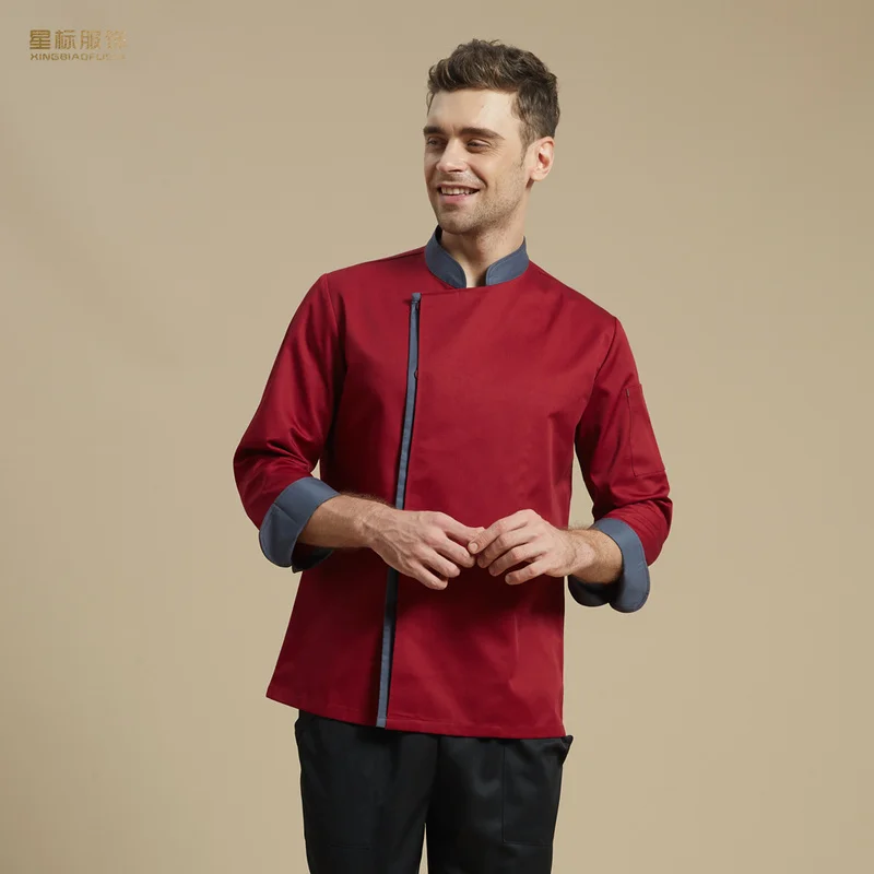 Свободная вышивка с логотипом короткий рукав 5XL искусственная кухня кафе служба