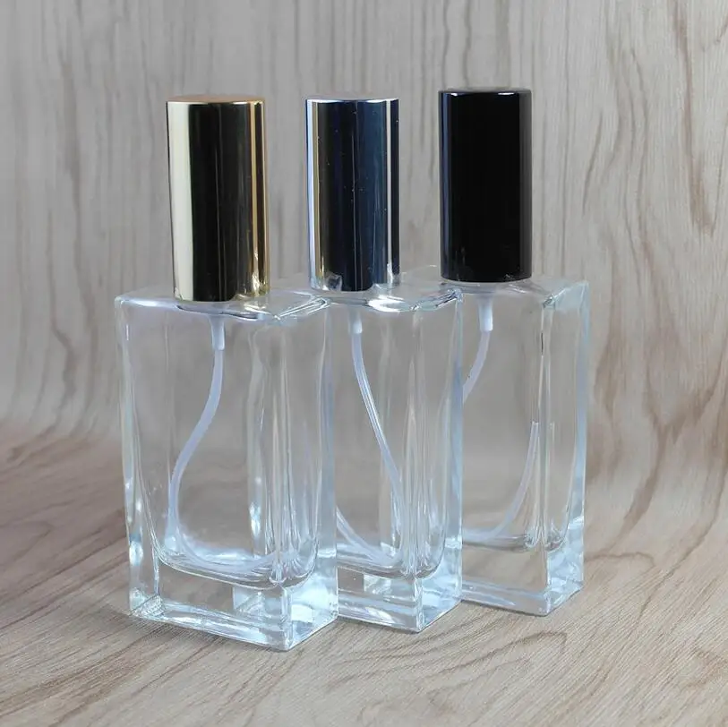 50 개/몫 50 ml 유리 스프레이 향수 병 화장품 빈 향수 병 빈 화장품 용기