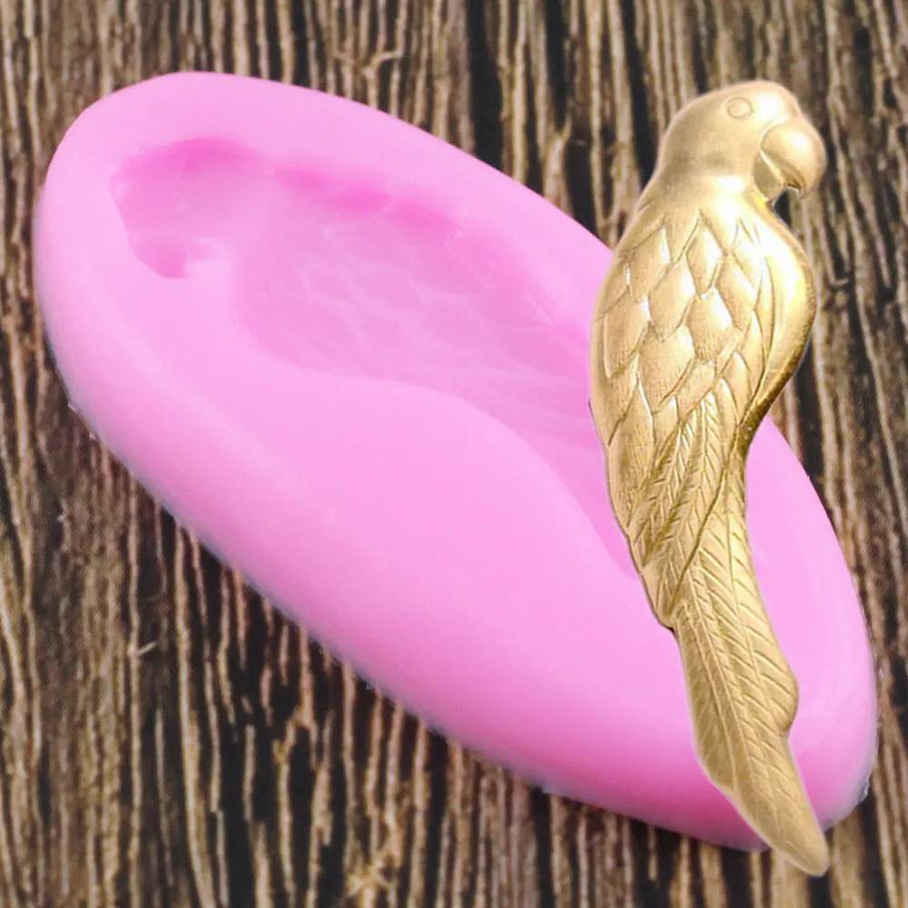 

Parrot Bird Cake Silicone Mold Fondant Candy Chocolate Fimo Clay Mould Kitchen Baking Sugarcraft Cake Decorating Tools