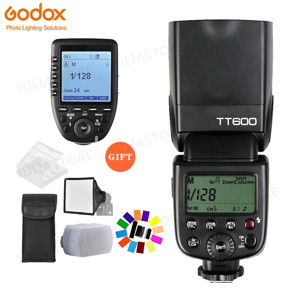 

Godox TT600 2.4G Wireless GN60 Master/Slave Camera Flash Speedlite with Xpro Trigger for Canon Nikon Sony Pentax Olympus Fuji