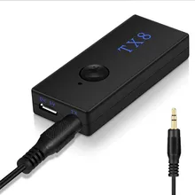 Беспроводной аудио адаптер Plug& Play bluetooth-передатчик адаптер с портом RCA 3,5 мм, не нужен драйвер