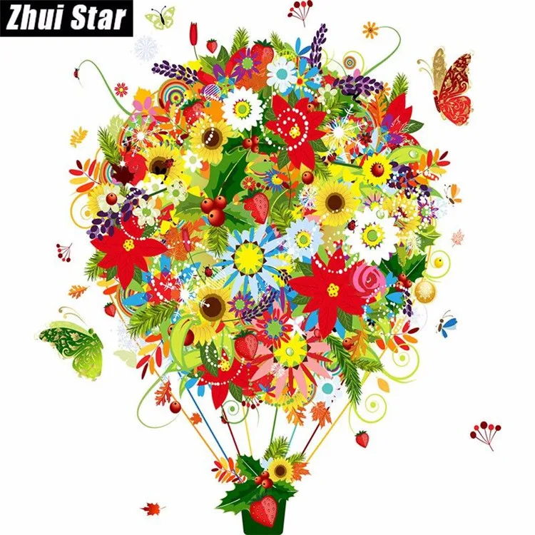 

Abstract art Colorful butterfly 5D Rhinestone painting crystal Home round DIY Diamond painting cross stitch diamond embroidery