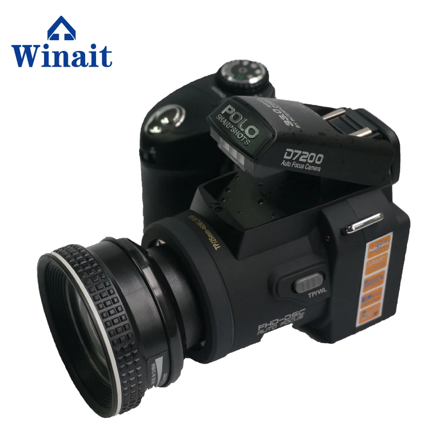Winait Polo 33Mega Pixels Cmos digital SLR Video Camera, 24x zoom full hd 1080p digital camcorder free shipping