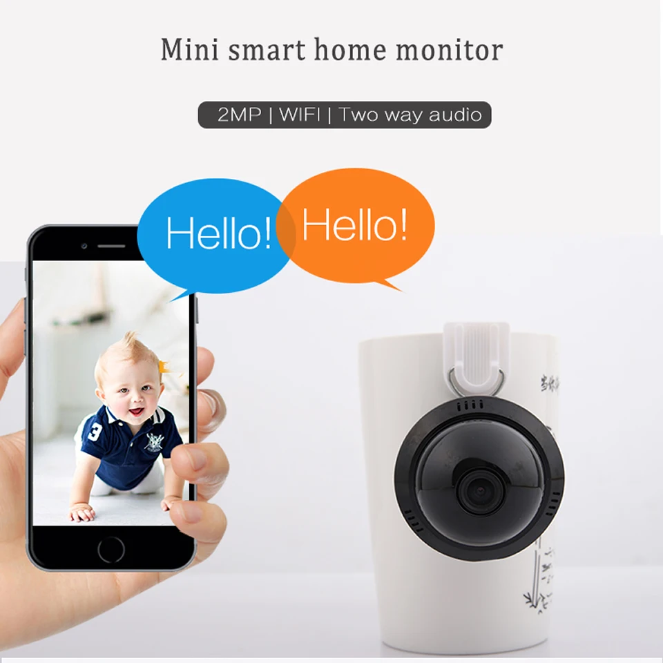 E09 HD Home Security мини WI-FI 1080 P IP Камера Беспроводной Малый CCTV инфракрасный Ночное видение обнаружения движения SD Card Slot аудио APP