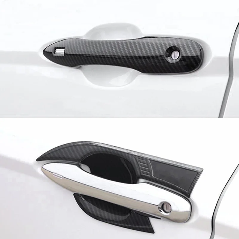 Decoración Exterior partes ABS de la manija de la puerta cubiertas de coche para Toyota Camry 2018 Protector