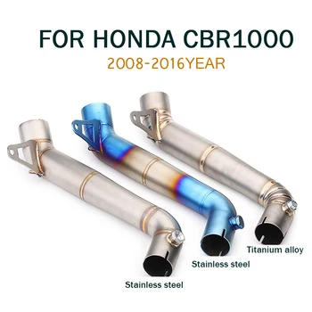 

CBR1000RR Motorcycle Exhaust Pipe Muffler Escape Moto Stainless steel Middle Link Pipe For Honda cbr1000rr 2008 - 2016 Slip-on