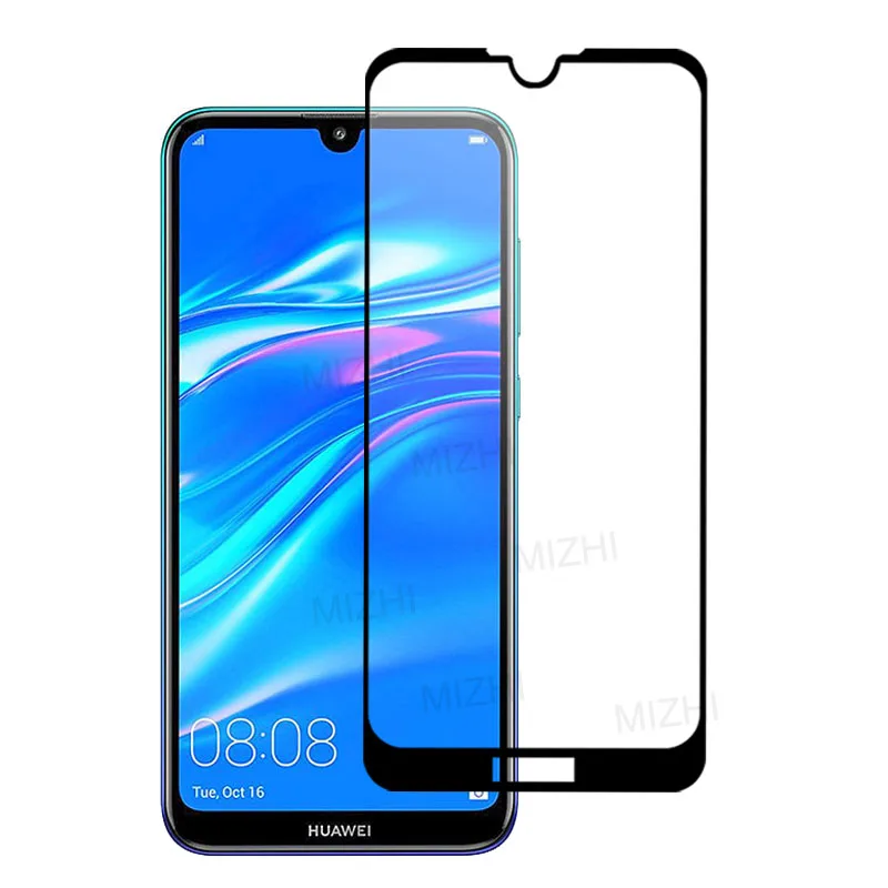 Защитное стекло для huawei y7 2019 на y 7 7y prime y72019 защита экрана искусственная кожа