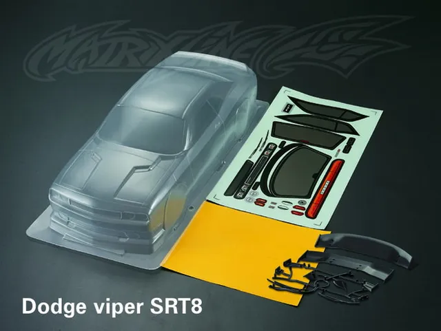 1 10 Scale 190mm Challenger Srt8 Dodge Viper Clear Pvc Body Onroad