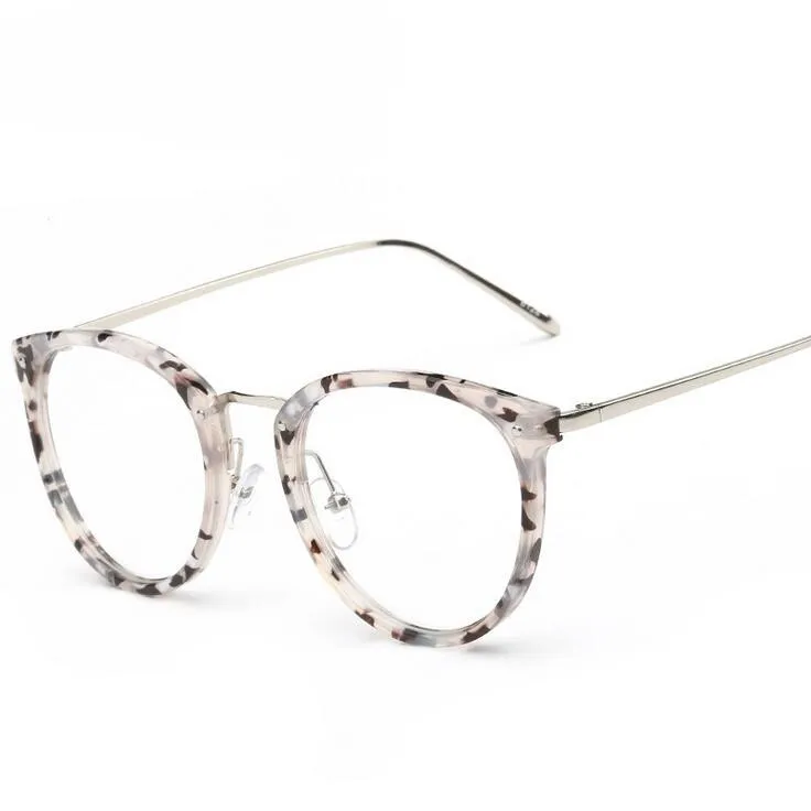 Vintage Oversized Round Glasses Frame For Women Men Eyeglasses Frames 