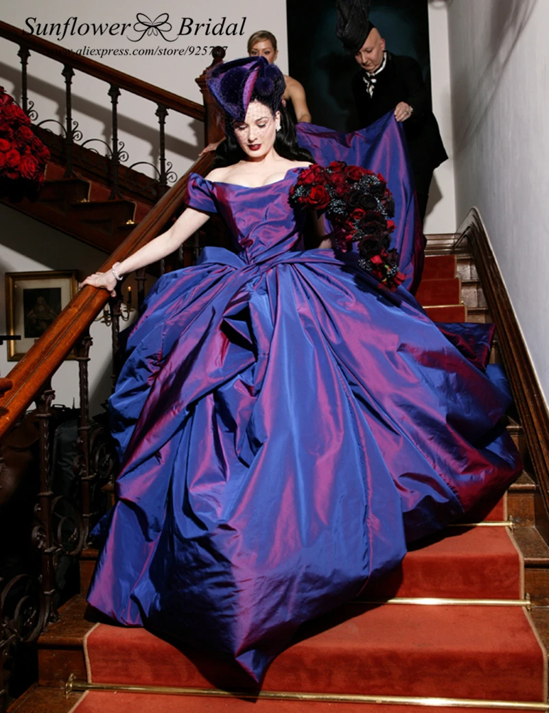 Popular Purple Plus Size Wedding Dress-Buy Cheap Purple Plus Size