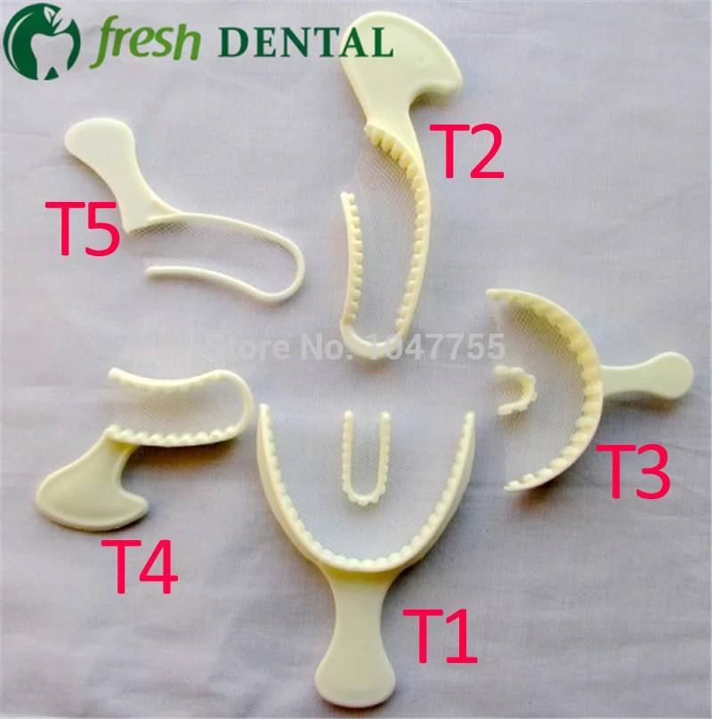 50 шт. впечатление лоток с сеткой впечатление лоток 3-в-1 зубные одноразовые Впечатление регистрации прикуса Лотки зубные материал SL515