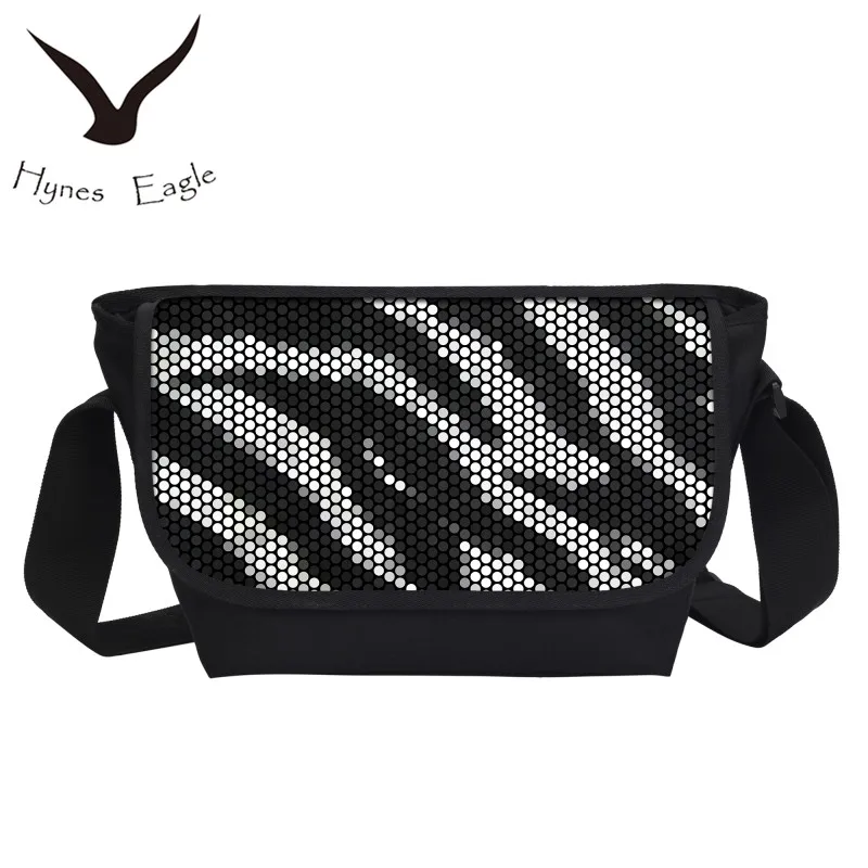Hynes Eagle 2017 Zebra Tiger Printing Messenger Bags For Teenagers