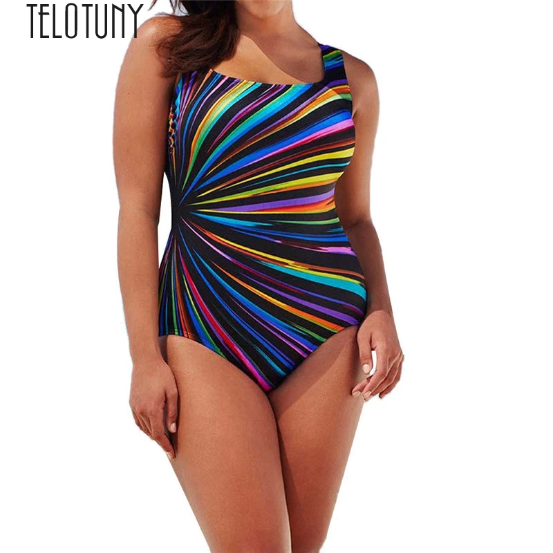 

TELOTUNY Women Printing Swimwear Womens Swimming Costume Padded Swimsuit Monokini Swimwear Push Up Bikini Sets Summer Swimwear
