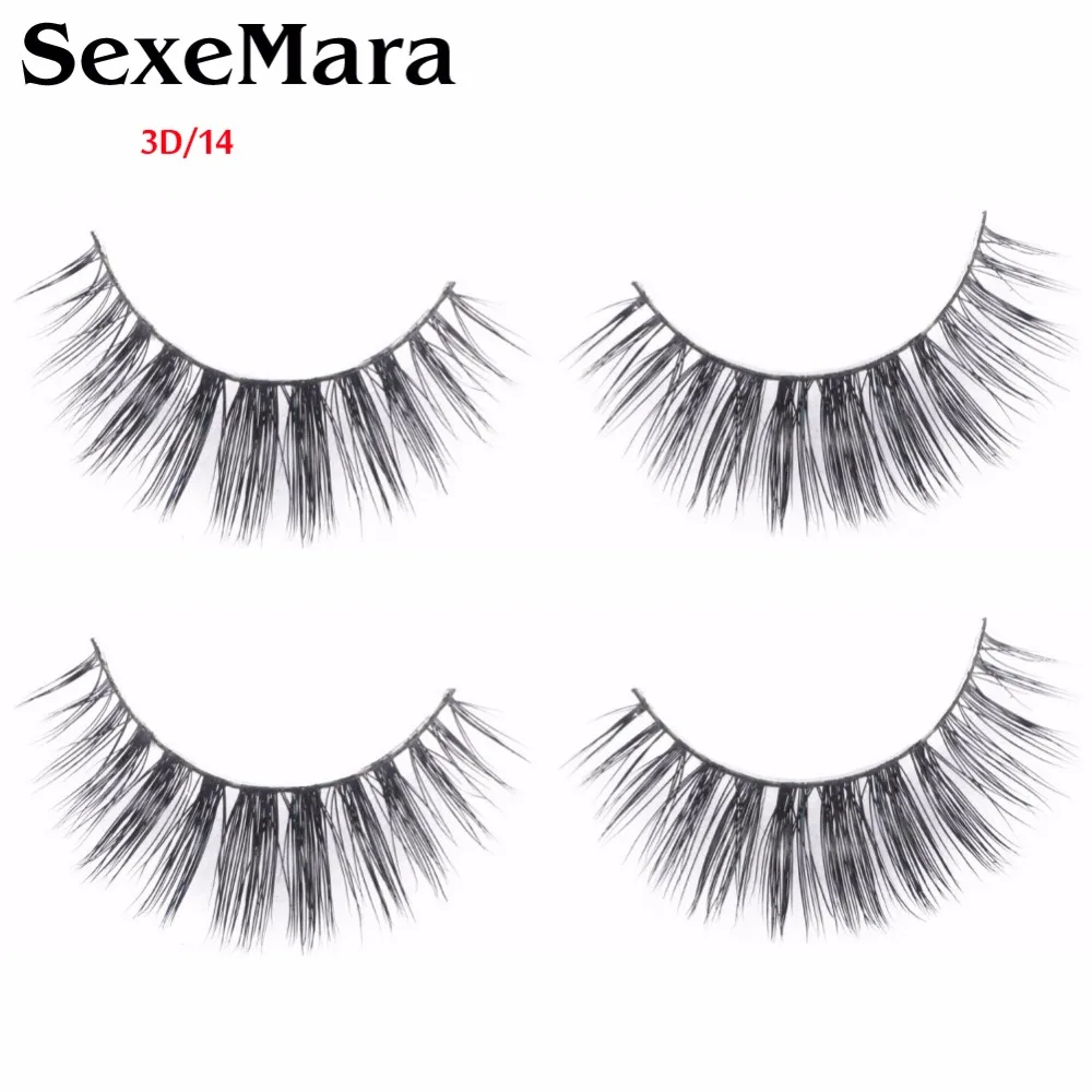SexeMara Cross Eye Lashes Extension Makeup False Eyelashes Hot New Mink for Beauty 3D/14 | Красота и здоровье