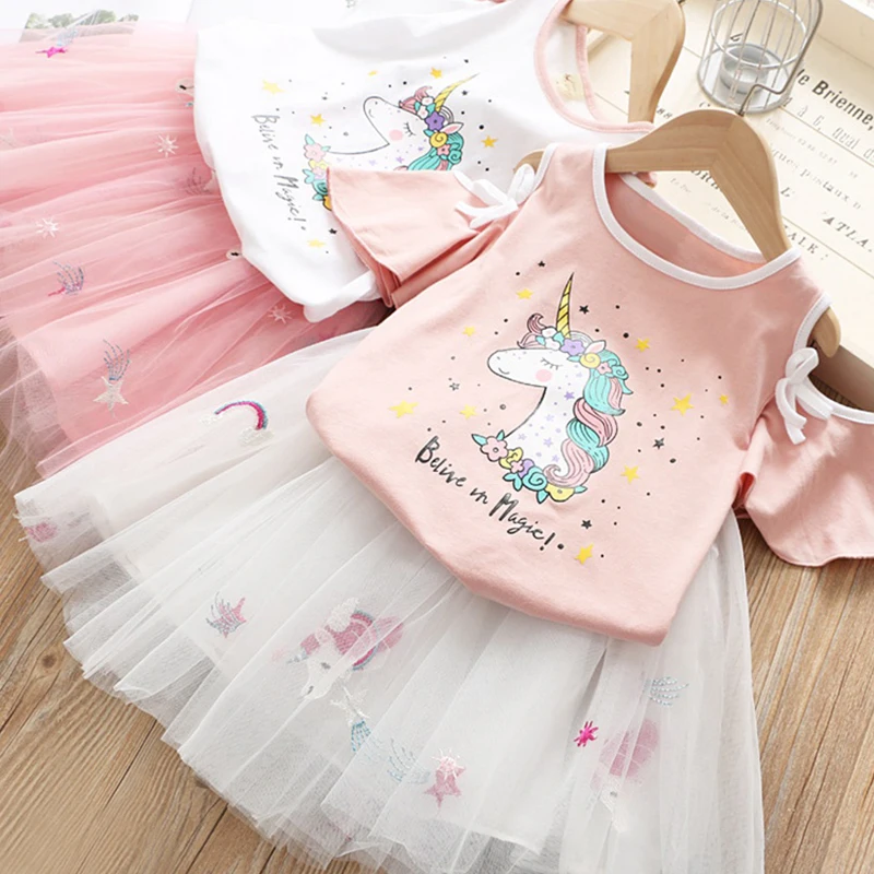 Kids Infants Girl Princess Falbala Off Shoulder Outfits Cute Tops Long Pants Set
