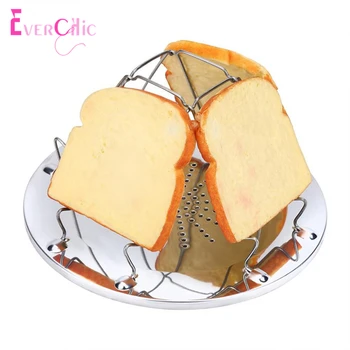 

Outdoor Stove Toaster Portable Stainless Steel Folding Camping Stove Toaster 4 Slice Toaster For Outdoor Camping Picnic