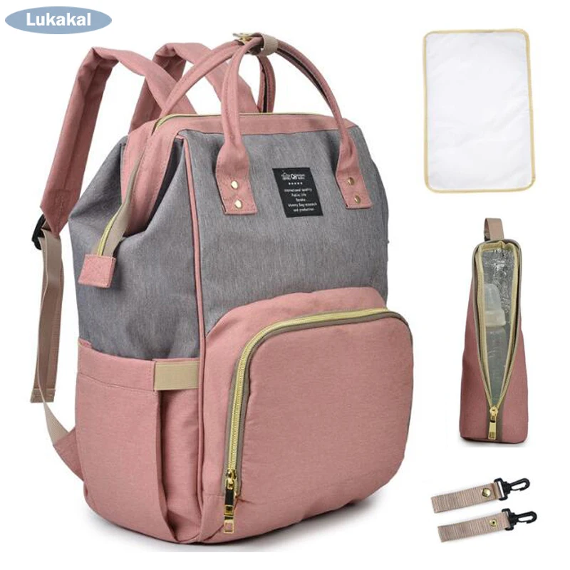 

New Design PatchWork Baby Diaper Bag Large Capacity Mummy Maternity Baby Bag WaterProof Baby Nappy Bag For Mother Baby Care