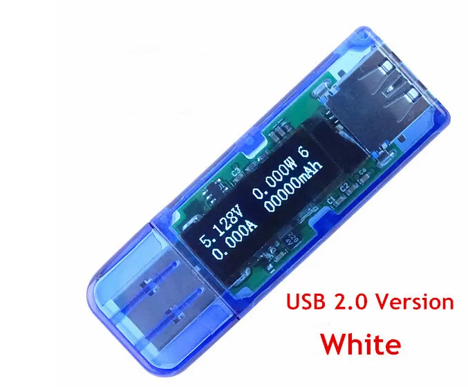 

White Font DC 4 bit 0.91" Oled Display Screen Usb Meter Detector Voltmeter Ammeter Voltage Current Power Capacity Tester
